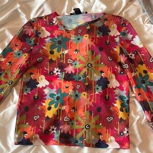 Forever 21 Multicolor Floral Top